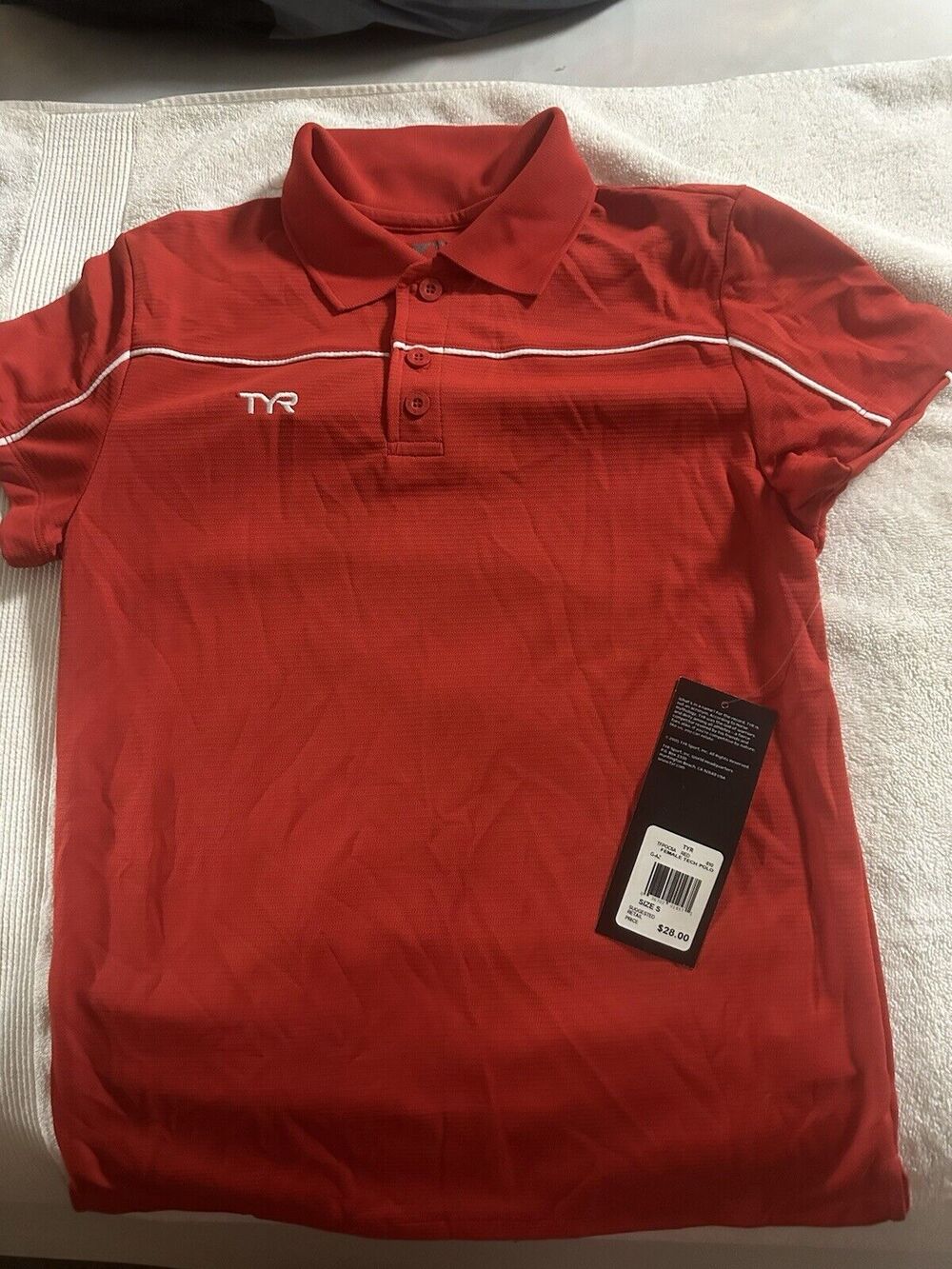 TYR ALLIANCE FEMALE TECH POLO, Red, Size S